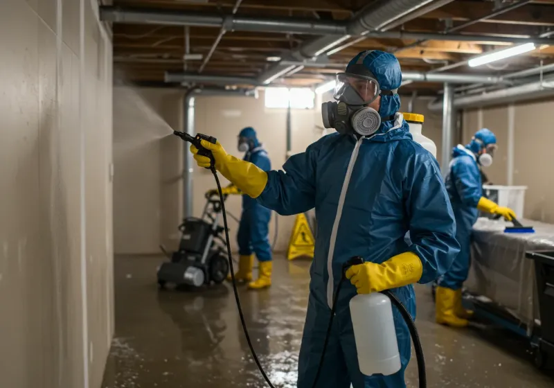Basement Sanitization and Antimicrobial Treatment process in Lake of the Woods County, MN